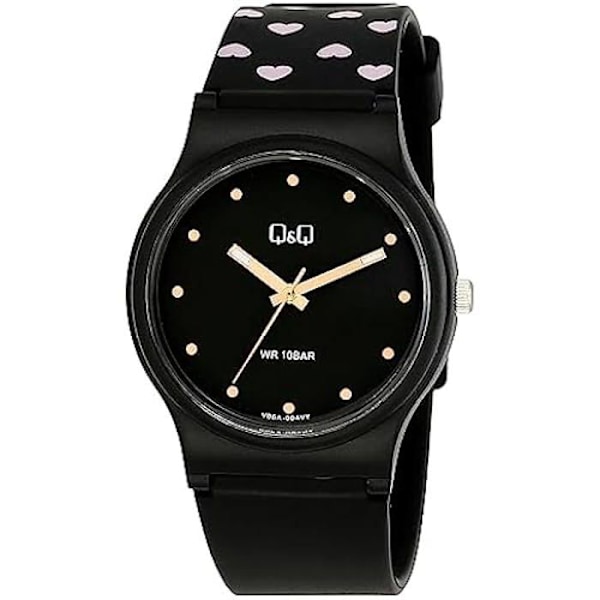 Ur - Q&Q - V06A-004VY - Analog-Nummerisk - Kvarts - Rem i Polyurethan Svart