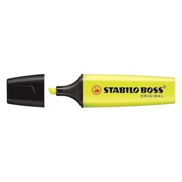 STABILO Box med 10 Boss Original Ink Highlighters - gul Gul