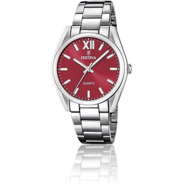 Dameur - Festina - Boyfriend - Rød - Rustfrit stål - Vandtæthed 50m Röd