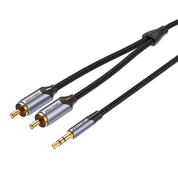 Audio kabel 2xRCA - VENTION - BCNBK - 8 m - Grå - Høj lydkvalitet
