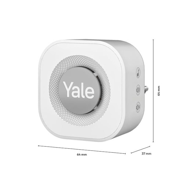 Sonnette - karillon - Yale dørklokke kit - SV-VDBCH-1A-W