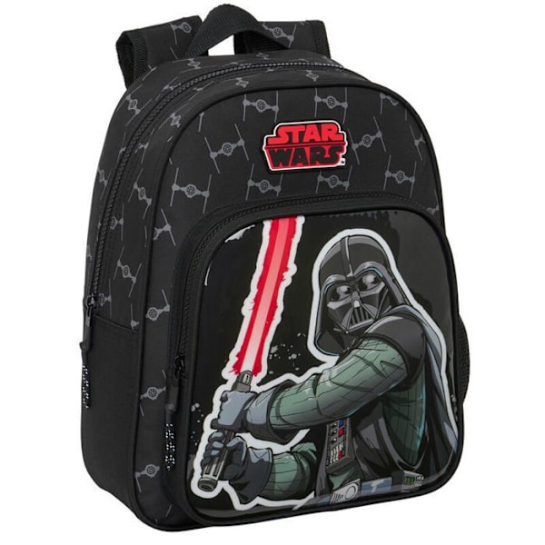 Reppu - Safta - Star Wars Taistelija - 32x12x38 cm - Musta - Lapsi svart