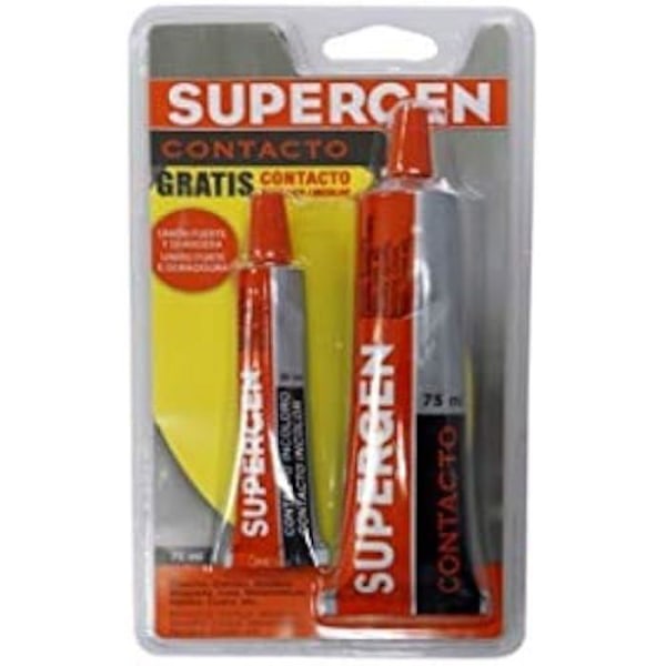 Kontaktiliima - SUPERGEN - 62600 - 2 kpl - 20 ml ja 75 ml - Monipuolinen ja tehokas Gul-färglös