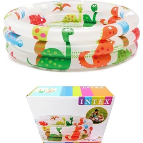 Oppustelig swimmingpool - INTEX - Dino soppebassin - Til babyer og små børn - Diameter 61 cm