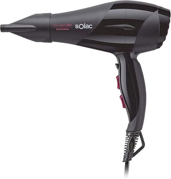Hiustenkuivaaja - Solac - SP7170EXPERT - 2600W - IONIC - Musta Sort