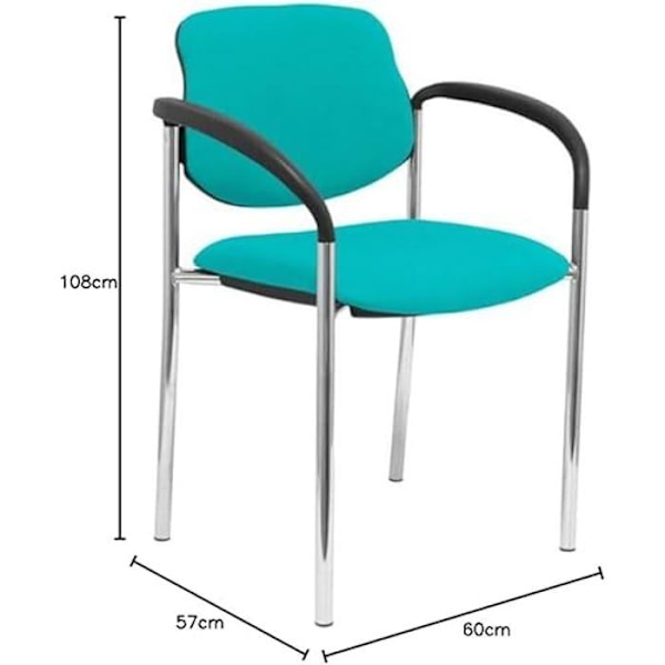 Receptionsstol - PIQUERAS Y CRESPO - ALI39CB - Turkos - Modern design - 1 sits Grön