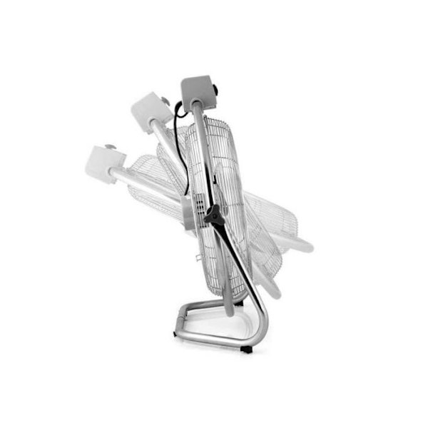 Ventilator - Obergozo - PWO1946 - Rustfrit stål - 135W - Ø 45 cm - 3 hastigheder Silver