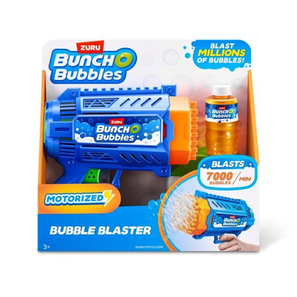 Bubbelpistol - ZURU - Bubble Blaster Medium - 125 ml inkluderat - 7000 bubblor/min - Brett ingår