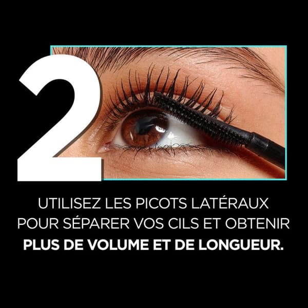 Mascara - L'OREAL PARIS - Telescopic Lift - Vandafvisende - Sort - 9,9 ml Sort