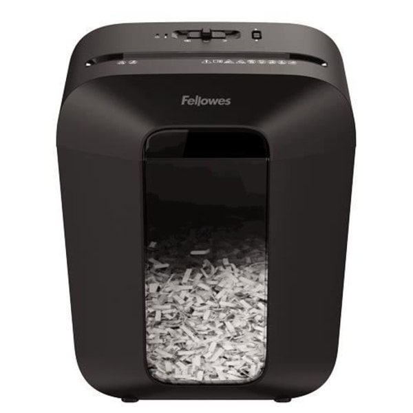 Dokumentmakulator - FELLOWES - LX50 - Krydsskåret - 9 ark - 17 liter Svart