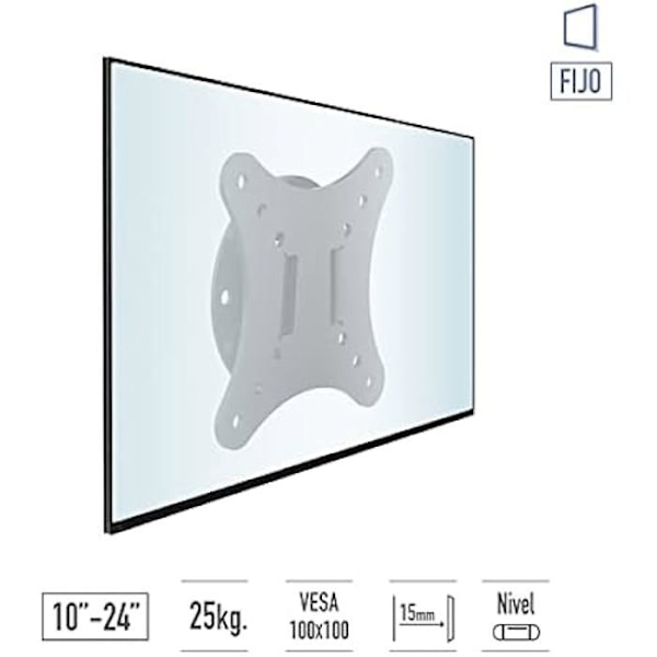 Universal vægbeslag - TM ELECTRON - TMSLC001 - Sort - 10" til 24" - 15 kg max.