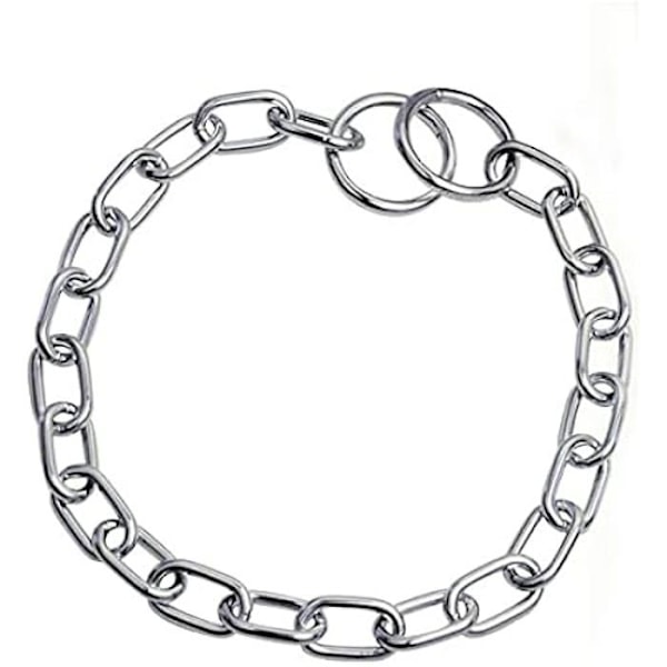Hundehalsbånd - HS SPRENGER - Korte led - Forkromet stål - 60 cm - 3,4 mm