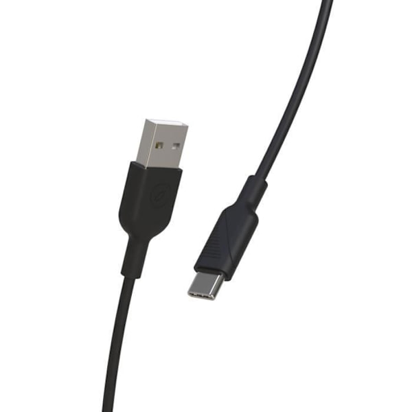 MUVIT FOR CHANGE USB A / USB C - 1.2 m - Musta Sort