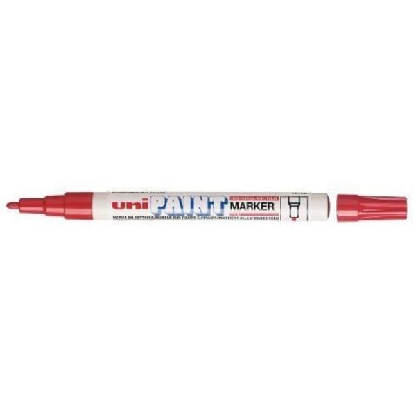 Uniball Uni Paint PX21/R Oliemaling Marker Fine Bullet Tip Rød Pigment Blæk Pakke med 12