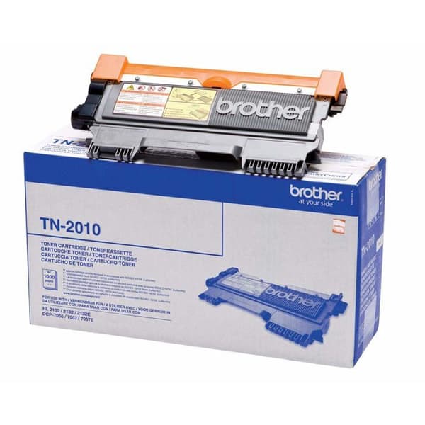 Toner - Brother - TN2010 - Sort - 1.000 sider - DCP/7055 HL/2130