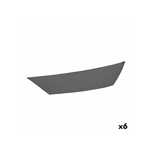 Rektangulær skygge dug - AKTIVE - Grå - Holdbar - Polyester - 200 x 0,5 x 300 cm - 6 enheder