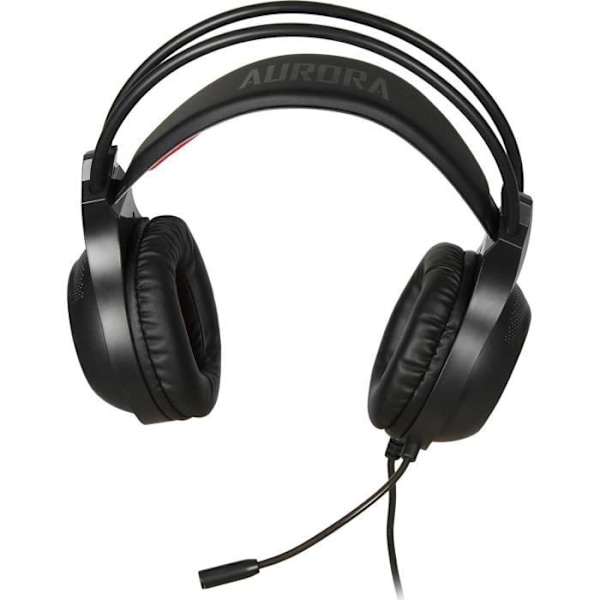 Ibox Aurora X3 Gaming Headset - Mikrofon på hovedbøjlen, USB, Øre, Mini Jack 3.5 mm, Sort