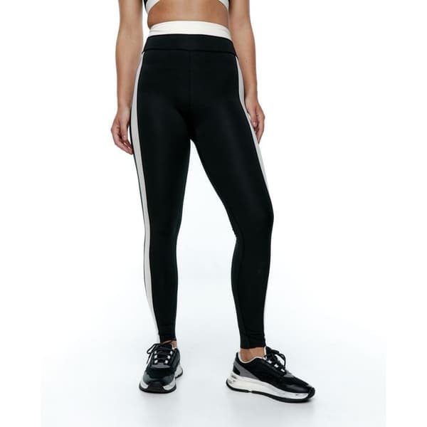 Leggings til kvinder - Black Limba - Yin-Yang - Sort - Åndbar - Multisport sort M
