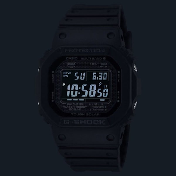 Ur - Casio - GW-5000HS-1ER - Sort - Vandtæt 20 bar - Plastikrem Svart