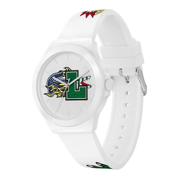 Miestä LACOSTE kello valkoisesta silikoonista - 241649 Vit