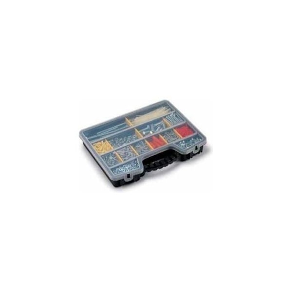 Förvaringslåda - TERRY - Pro 16 - 16 fack - Transparent lock - Ergonomisk Svart