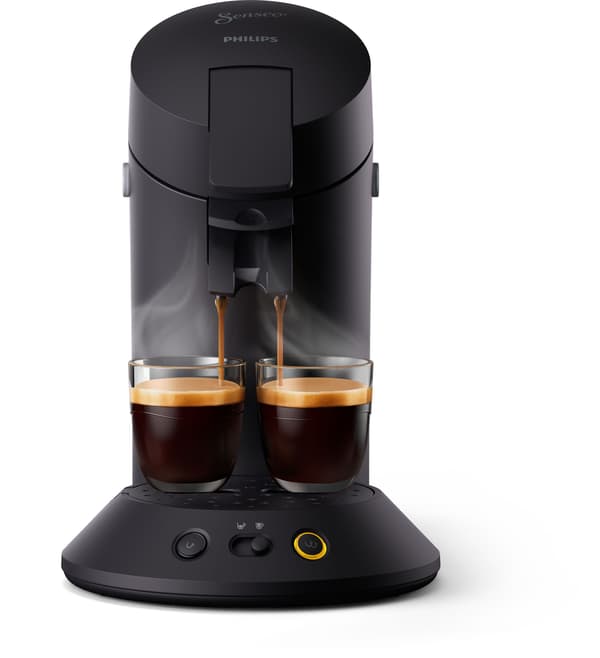 Kaffemaskine med kapsler - PHILIPS - SENSEO - CSA210/61 - Original Plus - Intensiv sort Sort