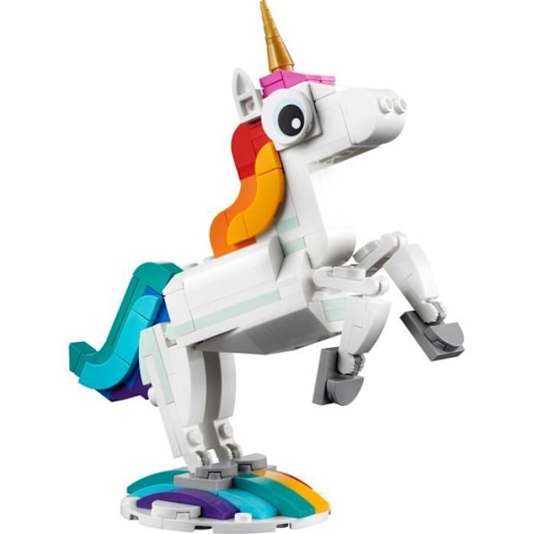 LEGO® Creator 3-i-1 31140 Den magiske enhjørning, søhest og påfuglelegetøj, dyreminifigurer Flerfärgad
