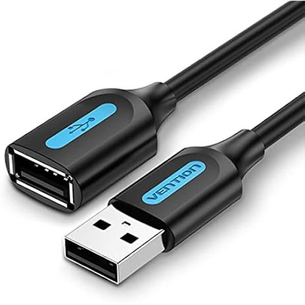 USB-pitkänkaapeli - VENTION - CBIBJ - 5 m - Musta - USB 2.0