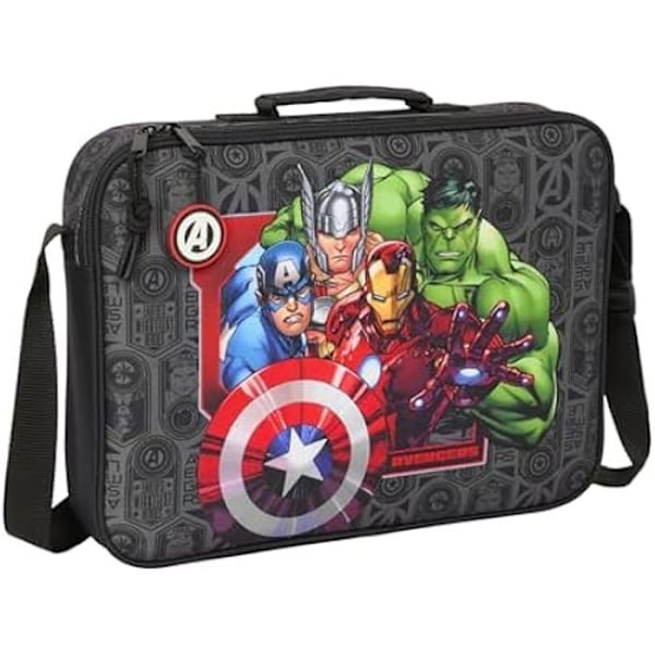Safta AVENGERS VENDETTA - Koulun ulkopuolinen lompakko, mukava ja monipuolinen olkalaukku, laatu ja kestävyys, 38 x 6 x