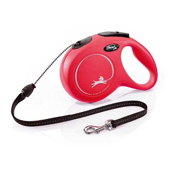 Snor New Classic M ledning 8 m rød Flexi CL20C8-251-R-20 Rød og sort