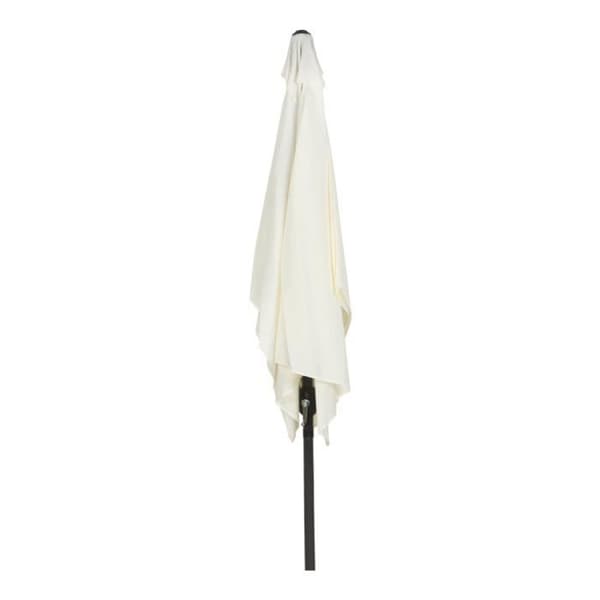 Aktiv rektangulær haveparasol - Aluminiumsstang - Cremefarve