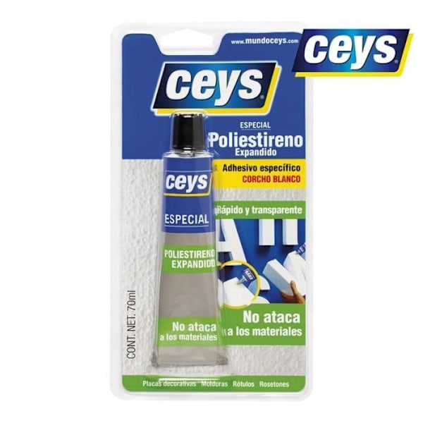 Liima - POREXCEYS - 70ml - Läpinäkyvä - Monikäyttöinen - Laajennettu polystyreeni Transparent