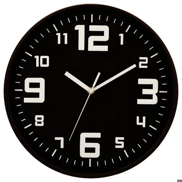 Black Clock "Silence" D30 - Svart - Atmosphera inredningsarkitekt Svart