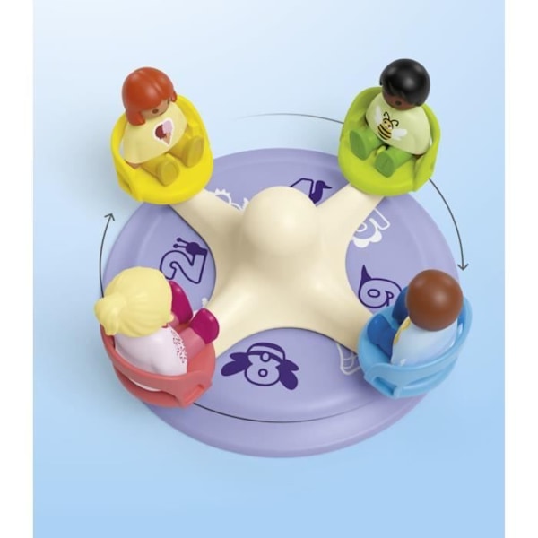 PLAYMOBIL Junior 71701 Lapset ja kääntöportti, Sisältää neljä hahmoa ja kääntöportin, 1-vuotiaasta alkaen Flerfärgad