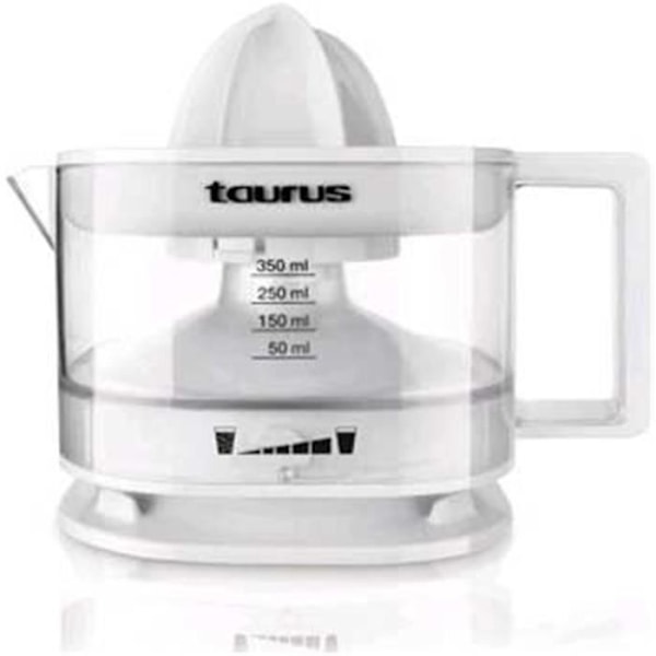 Taurus TC-350 800W citruspress, 350ml tank, tvåvägsrotation, justerbart massafilter Vit