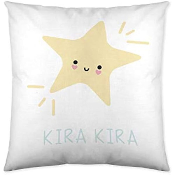 Tyynynpäällinen - COOL KIDS - Kira - Käännettävä - 50 x 50 cm - 100% puuvillaa