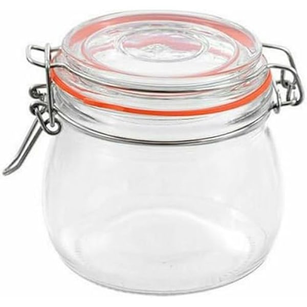 Lufttät glasburk 500 ml - La Mediterránea - Flerfärgad - 34 x 23,5 x 22 cm mångfärgad