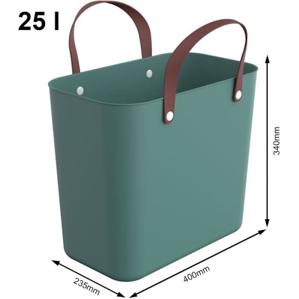 Cabas - Mpets - ALBULA 25L - Kisäryhmän vihreä - 100% kierrätettävä - 40 kg kuormitus mistel grön