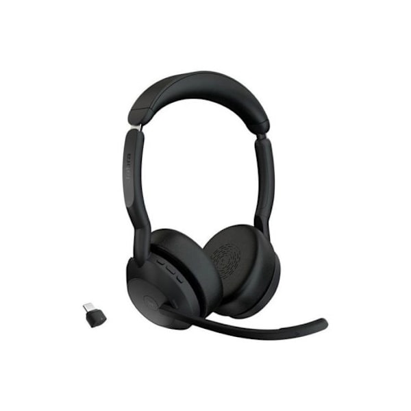 Headset - Bluetooth - trådløst - USB-C - Jabra - Jabra Evolve2 55 MS Stereo - headset
