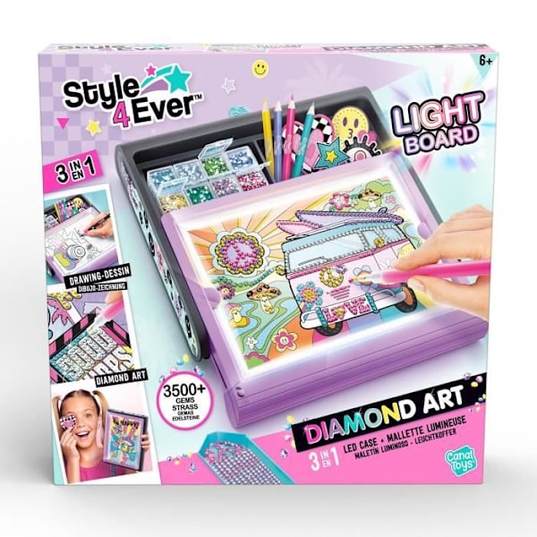 Canal Toys - Stil For Evigt - Diamant'Art Lysende Kuffert - OFG 300 Flerfärgad