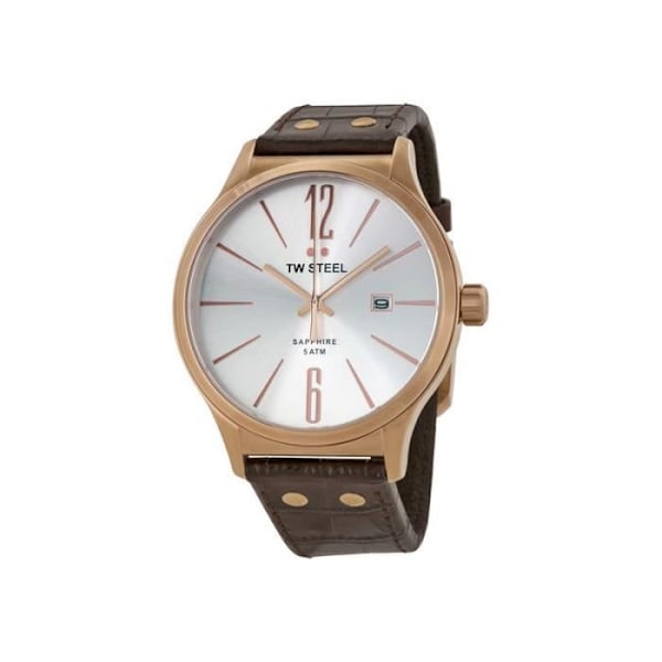 Tw Steel Herreur TW1304 Sort - Kvarts - Alfanumerisk - Læder