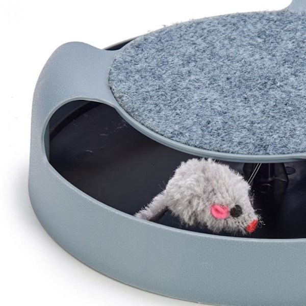 Kattleksak - Mascow - Mushjul - 25 cm - Textil - Grå grå
