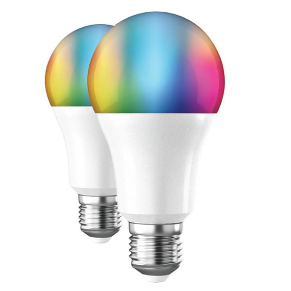Smart LED-pærer – A60 – E27 – RGB+CCT – Pakke med 2