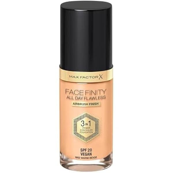 Flydende foundation 3 i 1 - MAX FACTOR - Facefinity - Varm beige - SPF 20 - 30 ml Beige