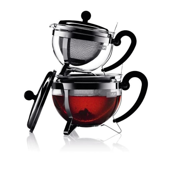 Teapot - BODUM - Chamboard - Silikonsikt i rostfritt stål - 1 l - Glänsande Lysande