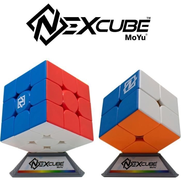Nexcube 3x3 + 2x2 Classic Cube Puslespil - MoYu - Flerfarvet - Udendørs - Nyt Flerfarvet