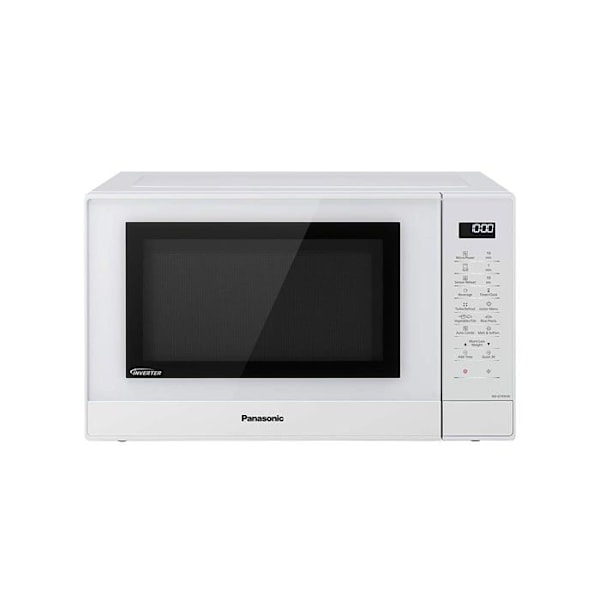 Panasonic NN-GT45KWSUG Fire Mikrobølgeovn 31L 1000W Inverter 24 Programmer Optøning LED Hvid