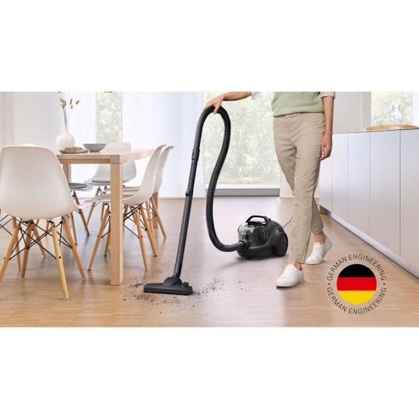 Nyhed! Poseløs stangstøvsuger - BOSCH BGC21X300 - 550W - 2L - 76 dB - Sort Svart