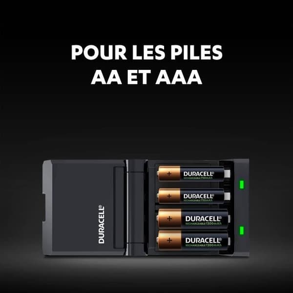 Duracell batterioplader 45min oplader til 4 AA/AAA batterier