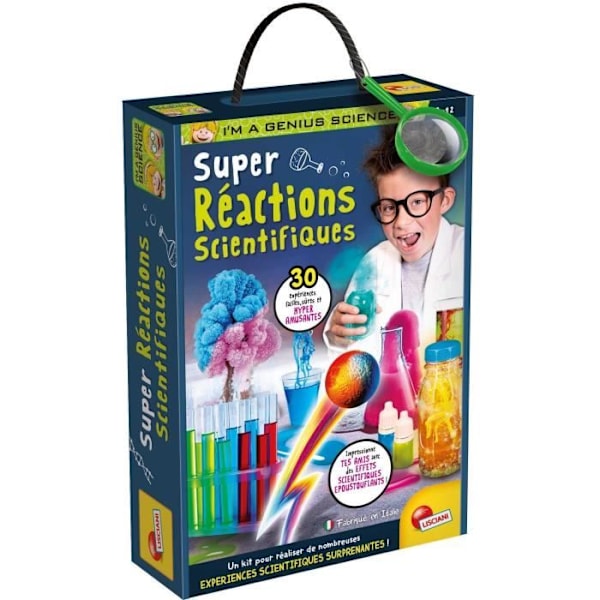 Laboratorium för superreaktioner - Vetenskapskit - JAG ÄR EN GENIUS - 30 Experiment, överraskande effekter